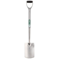 Draper Extra Long Stainless Steel Garden Spade with Soft Grip 83754