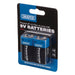 Draper PowerUP Ultra Alkaline 9V Batteries (Pack of 2) 03983 Draper - Town Tools 