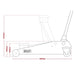 Sealey Long Reach High Lift SUV Trolley Jack 3 Tonne 1153SUV Sealey - Town Tools 