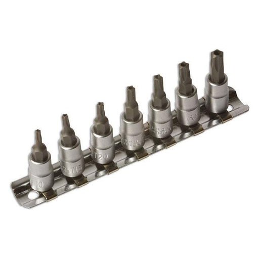 Laser Tamperproof Star* 5-Sided Socket Bit Set 1/4"D 7pc 3389 Laser - Town Tools 