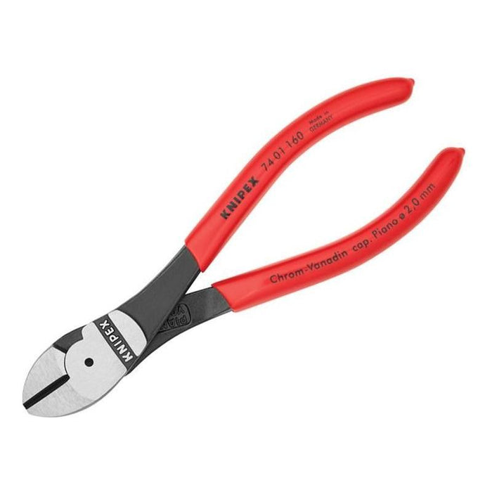 Knipex High Leverage Diagonal Cutters PVC Grips 160mm Knipex - Town Tools