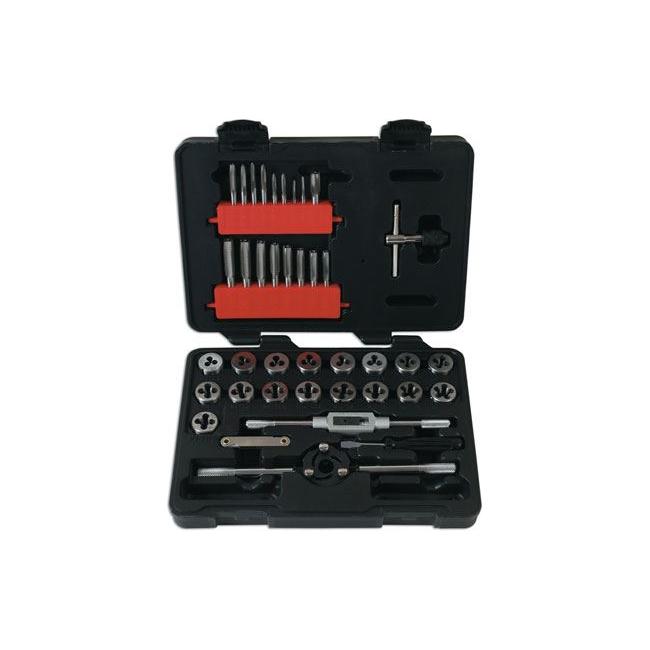 Laser Metric Tap & Die Set 39pc 7669 Laser - Town Tools 