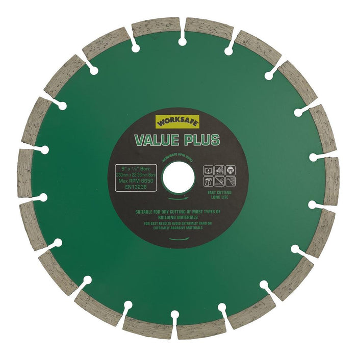 Sealey Value Plus Diamond Blade230 x 22mm WDVP230 Sealey - Town Tools 