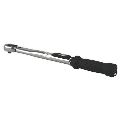 Sealey Torque Wrench Locking Micrometer Style 3/8"Sq Drive10-110Nm(10-80lb.ft) C Sealey - Town Tools 