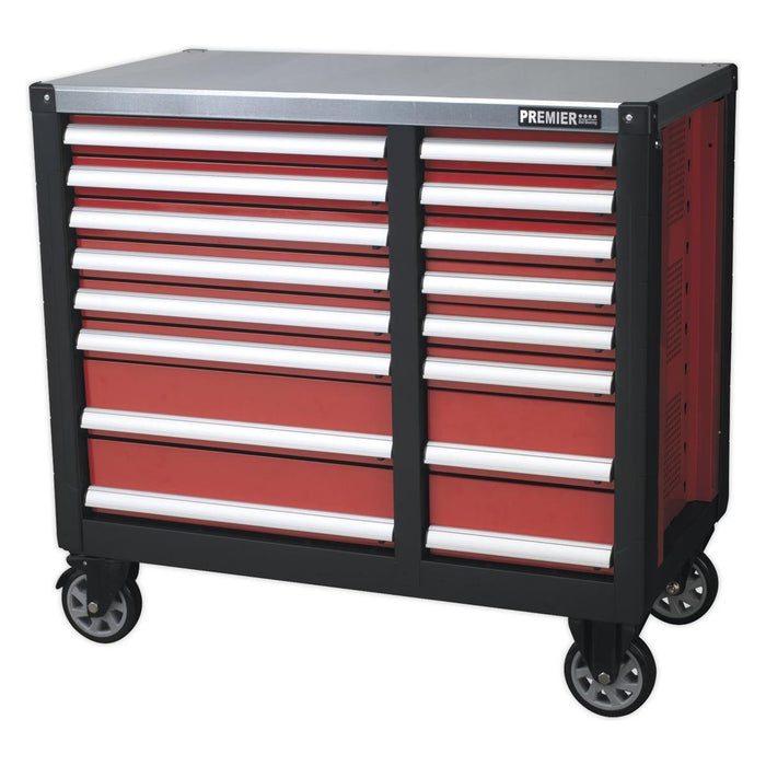 Sealey Mobile Workstation 16 Drawer with Ball-Bearing Slides AP24216 Sealey - Town Tools 