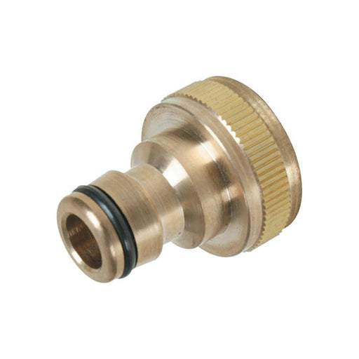 Silverline Tap Connector Brass 3/4" BSP - 1/2" Male Silverline - Town Tools 