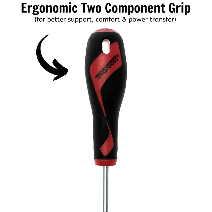 Teng Tools PZ Screwdriver PZ2 x 150mm L Teng Tools - Town Tools 