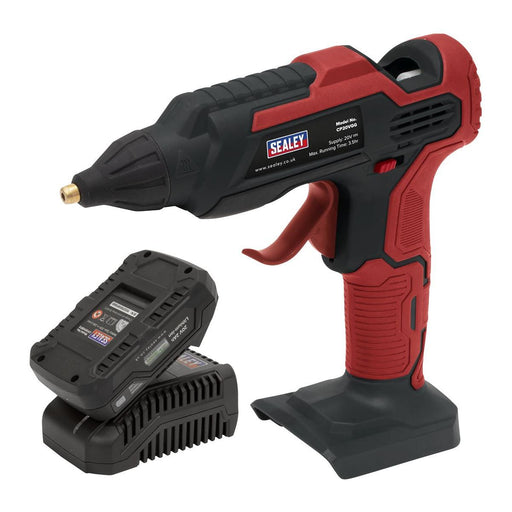 Sealey Cordless Glue Gun Kit 20V 2Ah SV20 Series CP20VGGKIT1 Sealey - Town Tools 