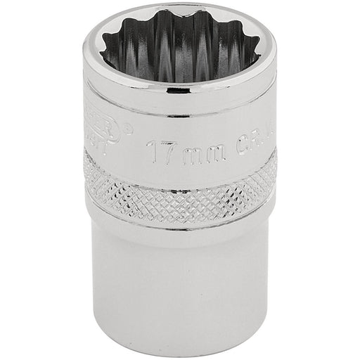 Draper HI-TORQ 12 Point Socket, 1/2" Sq. Dr., 17mm 33167 Draper - Town Tools 