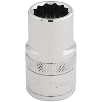 Draper HI-TORQ 12 Point Socket, 1/2" Sq. Dr., 13mm 33105