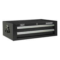 Sealey Mid-Box 2 Drawer with Ball-Bearing Slides Black AP26029TB