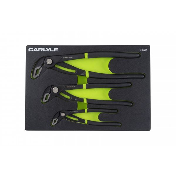 Carlyle Tools 3Pc Adjustable Lock Jaw Plier Set