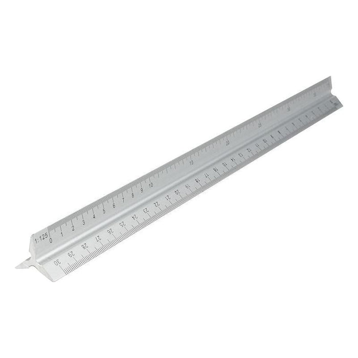 Faithfull Aluminium Triangle Scale Rule 300mm Faithfull - Town Tools