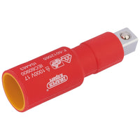 Draper VDE Approved Fully Insulated Extension Bar, 1/2" Sq. Dr., 75mm 32103