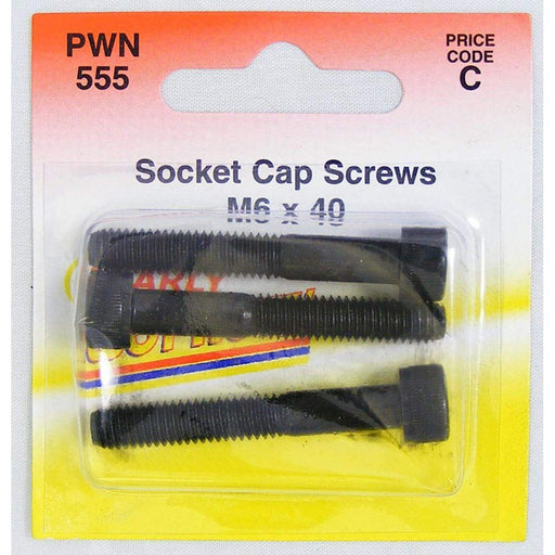 Wot-Nots Screw Socket Cap  - M6 x 40 - Pack of 3 Pearl - Town Tools 