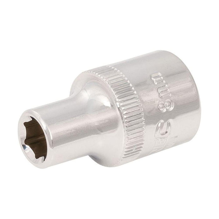 Silverline Socket 1/2" Drive 6pt Metric 8mm Silverline - Town Tools 