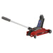 Sealey 180 Handle Low Profile Short Chassis Trolley Jack 2 Tonne - Red 2180LE Sealey - Town Tools 