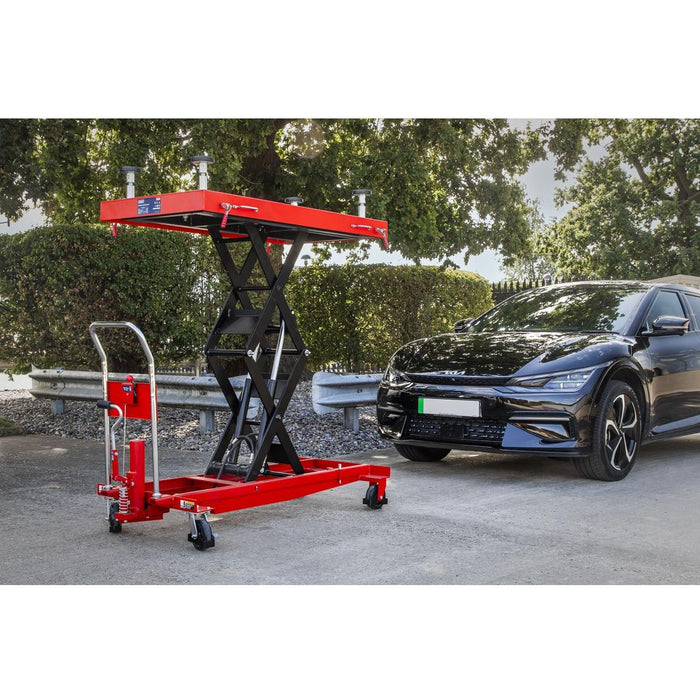 Sealey High Lift EV Battery Lift/Hydraulic Platform Truck 1000kg Capacity Sealey - Town Tools 
