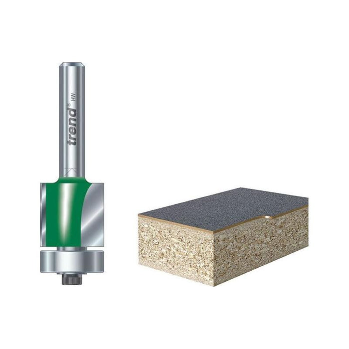 Trend C115 x 1/4 TCT 90° Bearing Guided Trimmer Cutter 9.5 x 12.7mm Trend - Town Tools