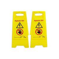 Laser Hybrid/EV Floor Warning Signs 2pc 7521