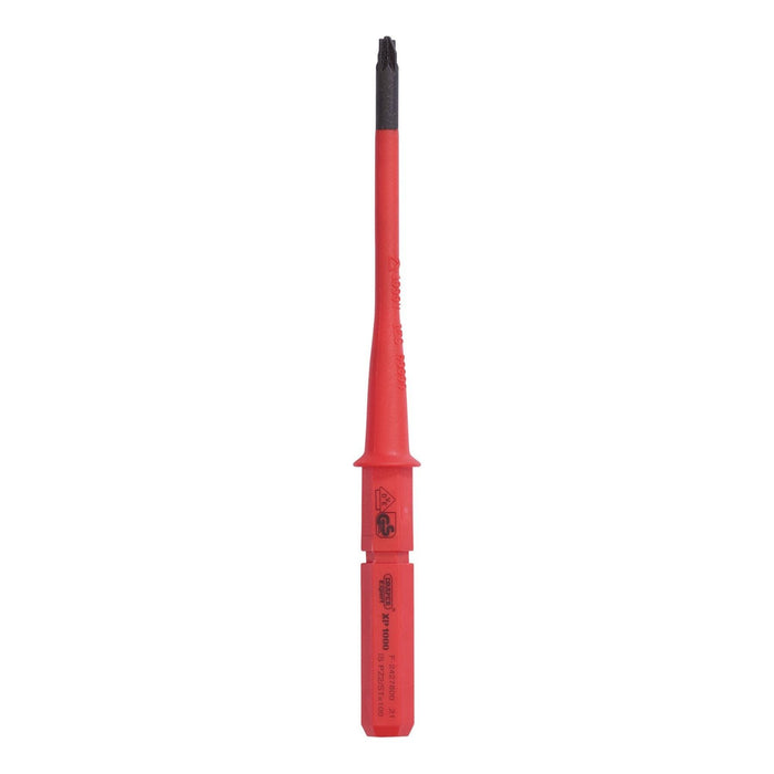XP1000 VDE Slimline PZ/SL Type Interchangeable Screwdriver Blade, No.1 x 80mm Draper - Town Tools