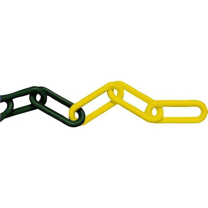 Faithfull Plastic Chain 8mm x 12.5m Yellow / Black Faithfull - Town Tools