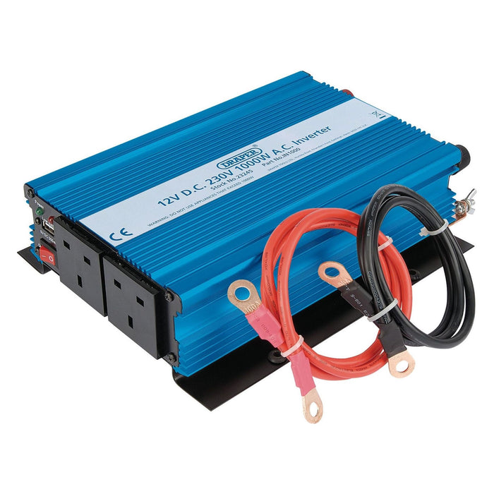 Draper 12V DC-AC Inverter, 1000W 23245 Draper - Town Tools 