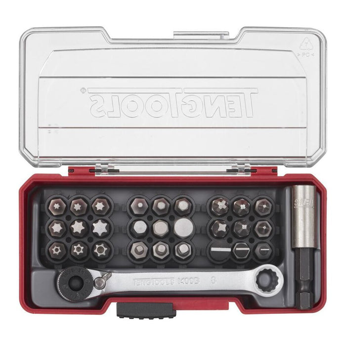 Teng Tools Bit Set With Belt Clip Mixed 29 Pieces Teng Tools - Town Tools 