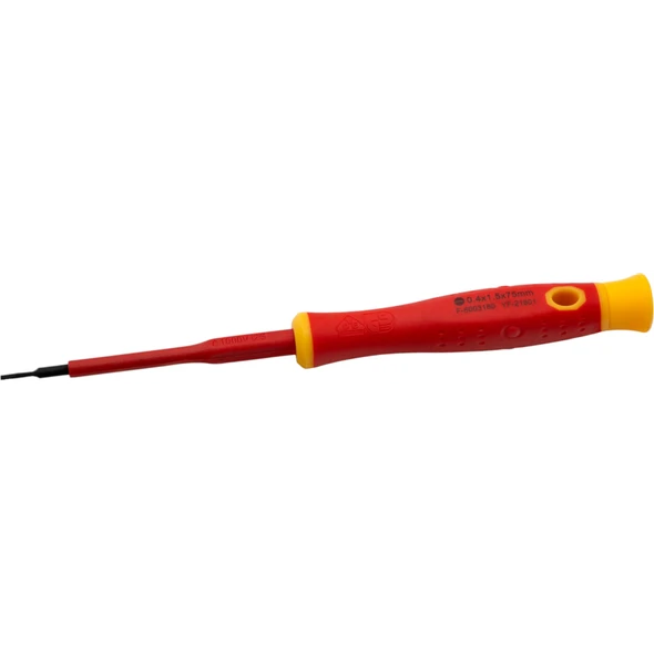 Sealey VDE Precision Screwdriver Slotted 1.5 x 75mm