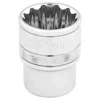 Draper HI-TORQ 12 Point Socket, 3/8" Sq. Dr., 7/8" 49483