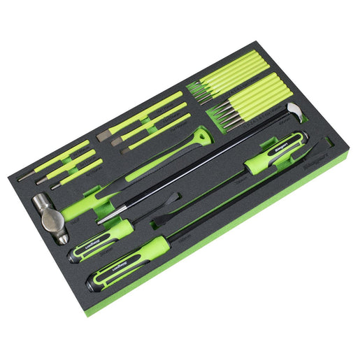 Siegen Siegen Pry Bar, Hammer & Punch Set with Tool Tray 23pc S01279 Siegen - Town Tools 