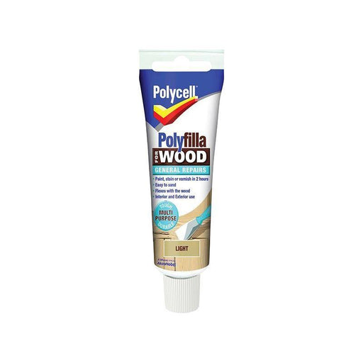 Polycell Polyfilla For Wood General Repairs Tube Light 330g Polycell - Town Tools