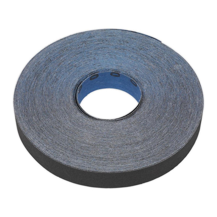 Sealey Emery Roll Blue Twill 25mm x 25m 150Grit ER2525150 Sealey - Town Tools 