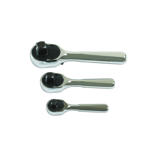 Laser Stubby Ratchet Set 1/4"D, 3/8"D, 1/2"D 3pc 7388 Laser - Town Tools 