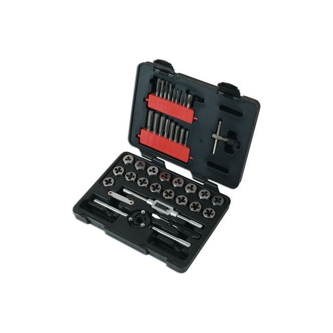 Laser Metric Tap & Die Set 39pc 7669