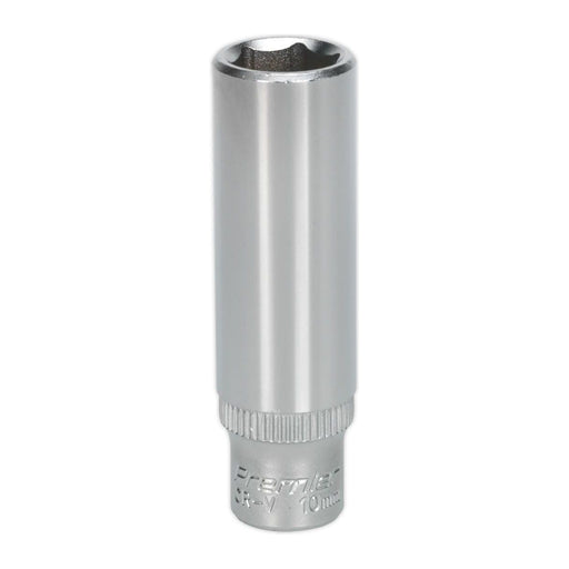 Sealey WallDrive Socket 10mm Deep 1/4"Sq Drive S1410D Sealey - Town Tools 