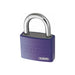Abus Mechanical T65AL/40mm My Lock Aluminium Padlock Violet Keyed Alike 6401 ABUS Mechanical - Town Tools