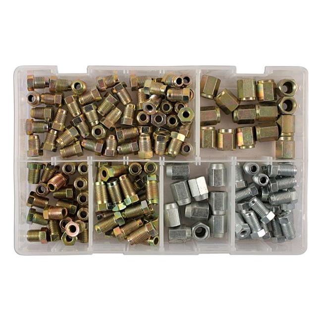 Connect Assorted Brake Nut Fittings 135pc 31881 Tool Connection - Town Tools 