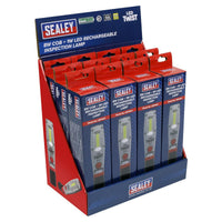 Sealey Rechargeable Inspection Light 8W LED Display Box of 12 LED1001DB