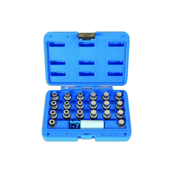 Laser Locking Wheel Nut Key Set 21pc - for BMW 6276 Laser - Town Tools 