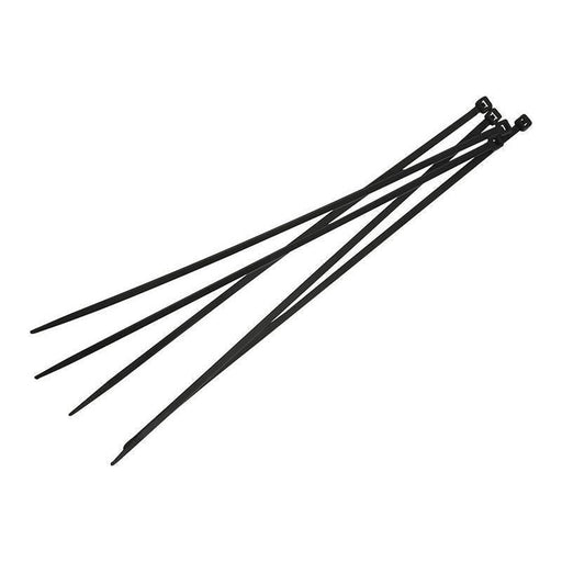 Faithfull Cable Ties Black 4.8 x 300mm (Pack 100) Faithfull - Town Tools