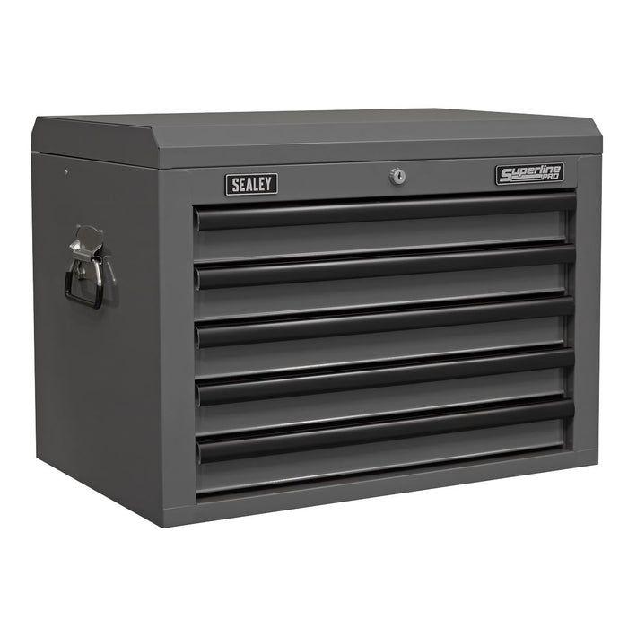 Superline Pro Superline PRO Topchest 5 Drawer - Grey/Black AP26059TG Superline Pro - Town Tools 