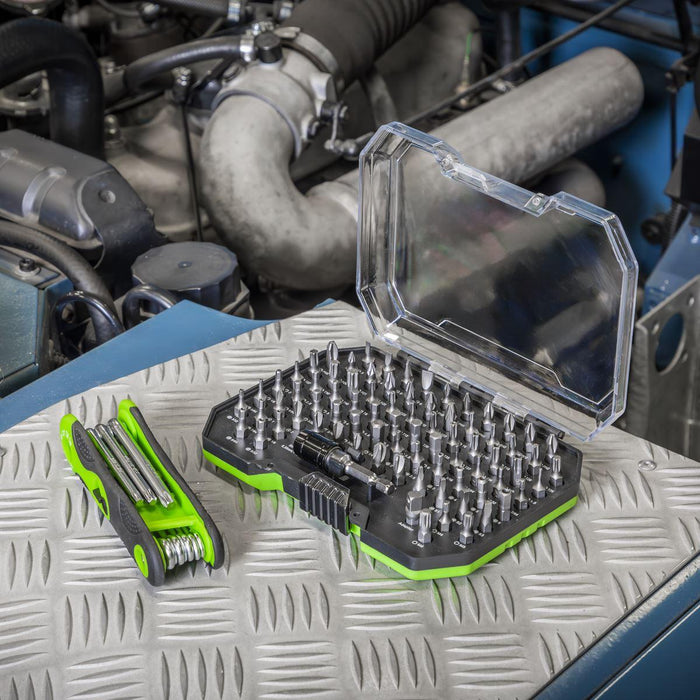 Siegen Siegen Specialised Bit Set & Folding Hex Keys with Tool Tray 170pc S01275 Siegen - Town Tools 