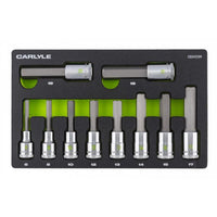 Carlyle Tools 10Pc 1/2Dr Metric Hex Socket Set