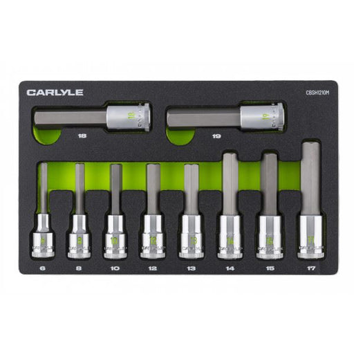 Carlyle Tools 10Pc 1/2Dr Metric Hex Socket Set - image 1