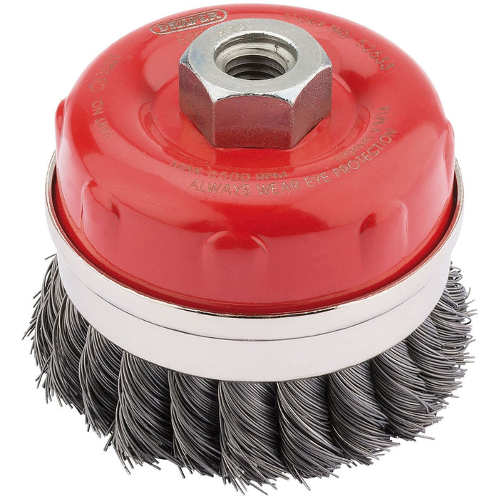 Draper Expert Twist Knot Wire Cup Brush, 100mm, M14 52633 Draper - Town Tools 