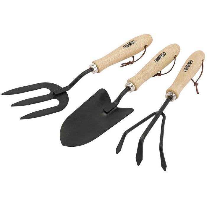 Draper Carbon Steel Hand Fork, Cultivator and Trowel with Hardwood Handles 83993 Draper - Town Tools 