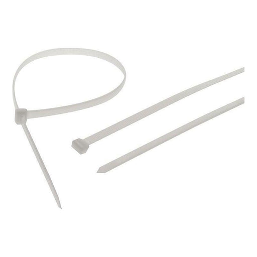 Faithfull Heavy-Duty Cable Ties White 9.0 x 600mm (Pack 10) Faithfull - Town Tools