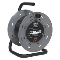 Sealey Cable Reel 25m 4 x 230V 1.25mmï Thermal Trip BCR25