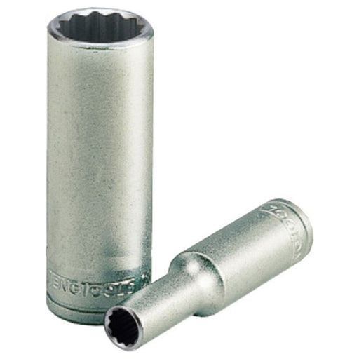 Teng Tools 1/4" Deep Socket 12 pt AF 3/8" Teng Tools - Town Tools 